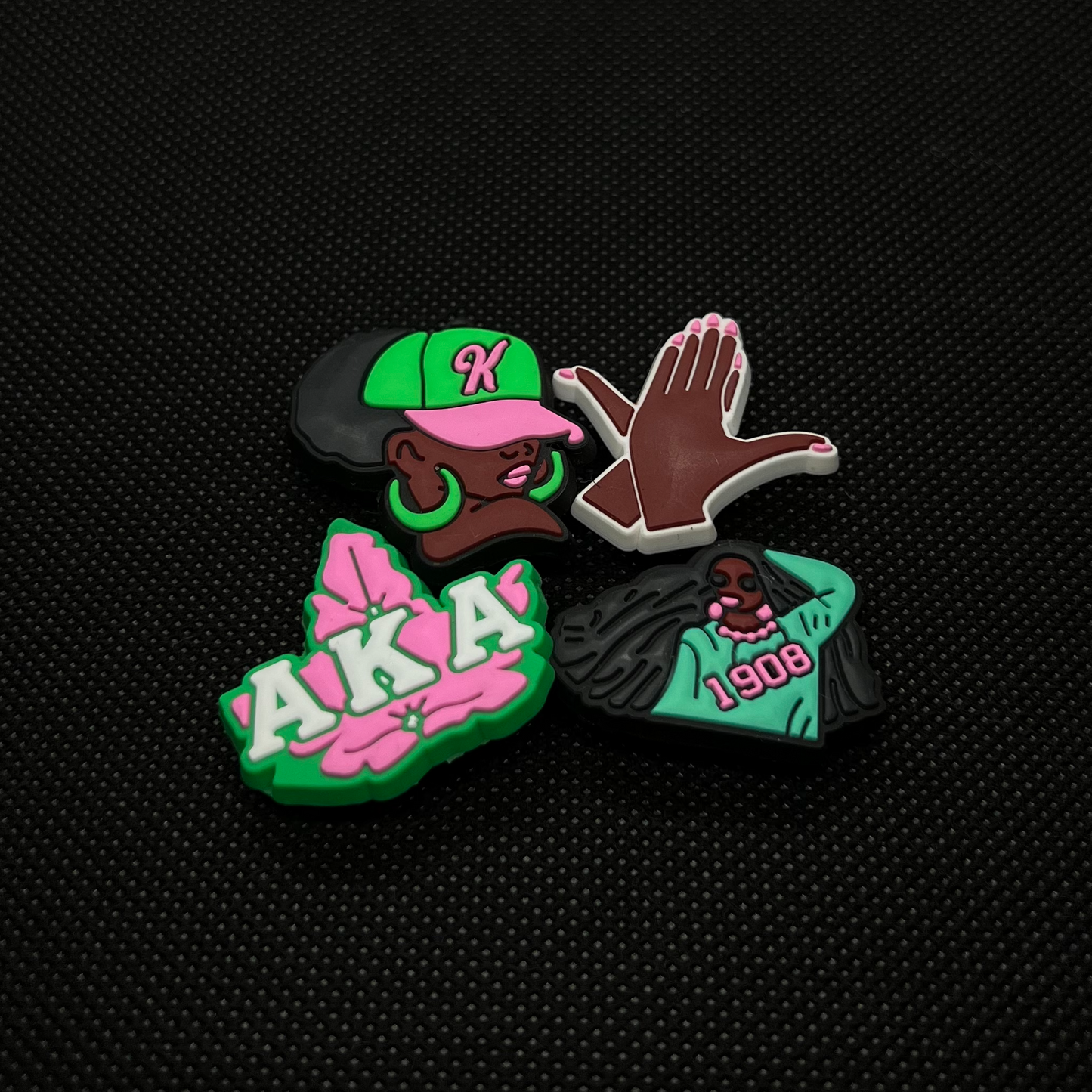 Alpha Kappa Alpha Croc Charms