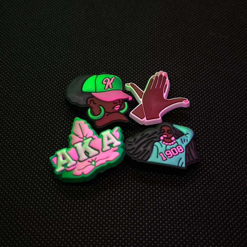 Alpha Kappa Alpha Croc Charms