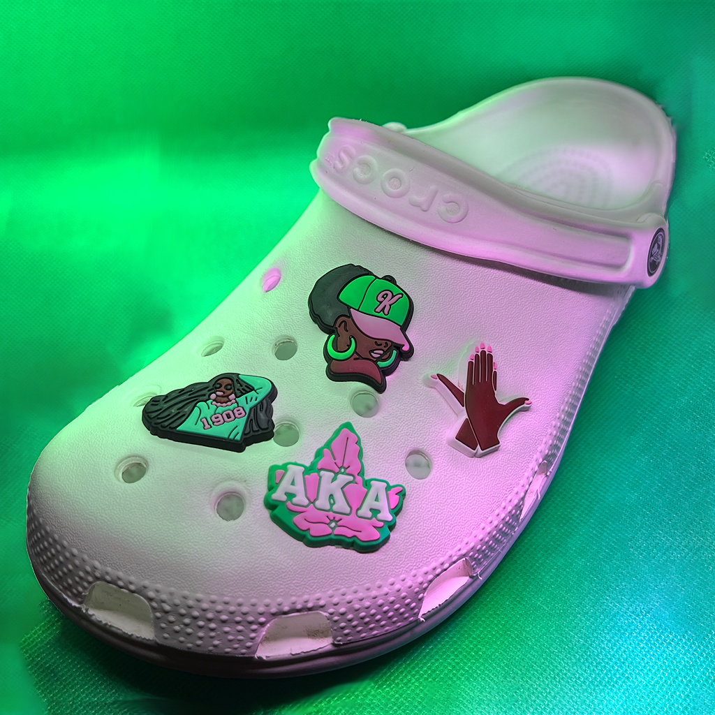 Alpha Kappa Alpha Croc Charms