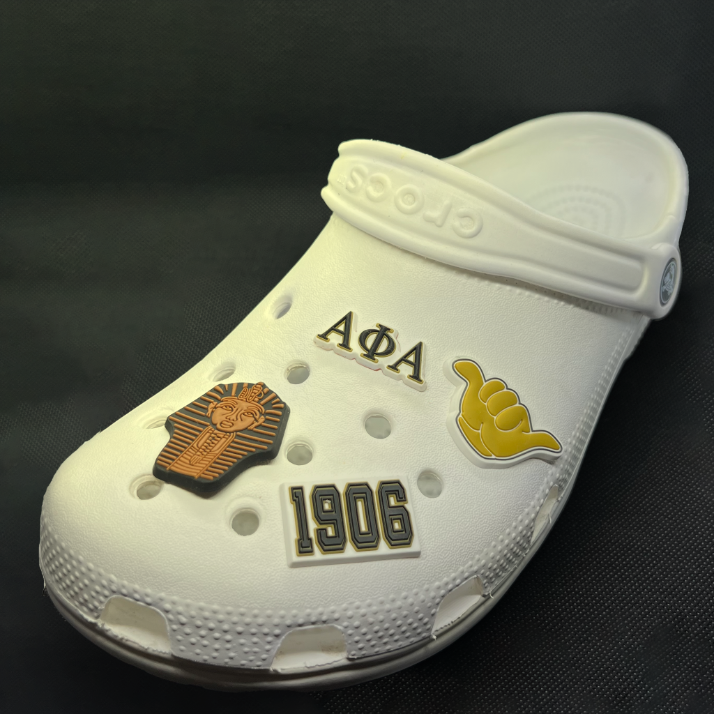 Alpha Phi Alpha Croc Charms