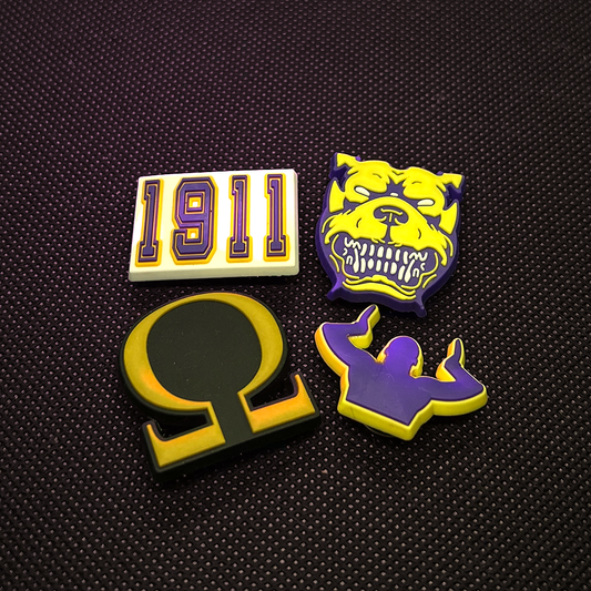 Omega Psi Phi Croc Charms