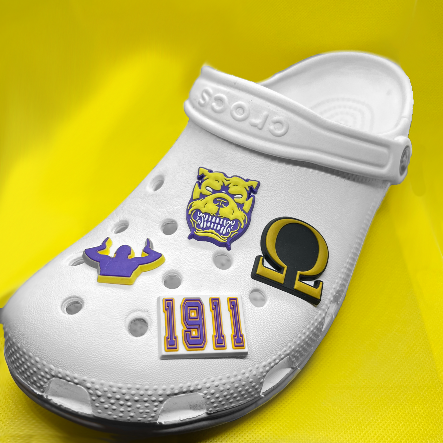 Omega Psi Phi Croc Charms