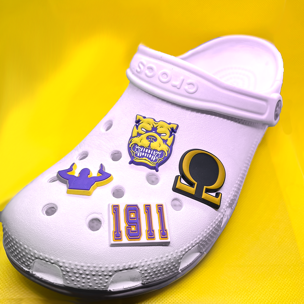 Omega Psi Phi Croc Charms