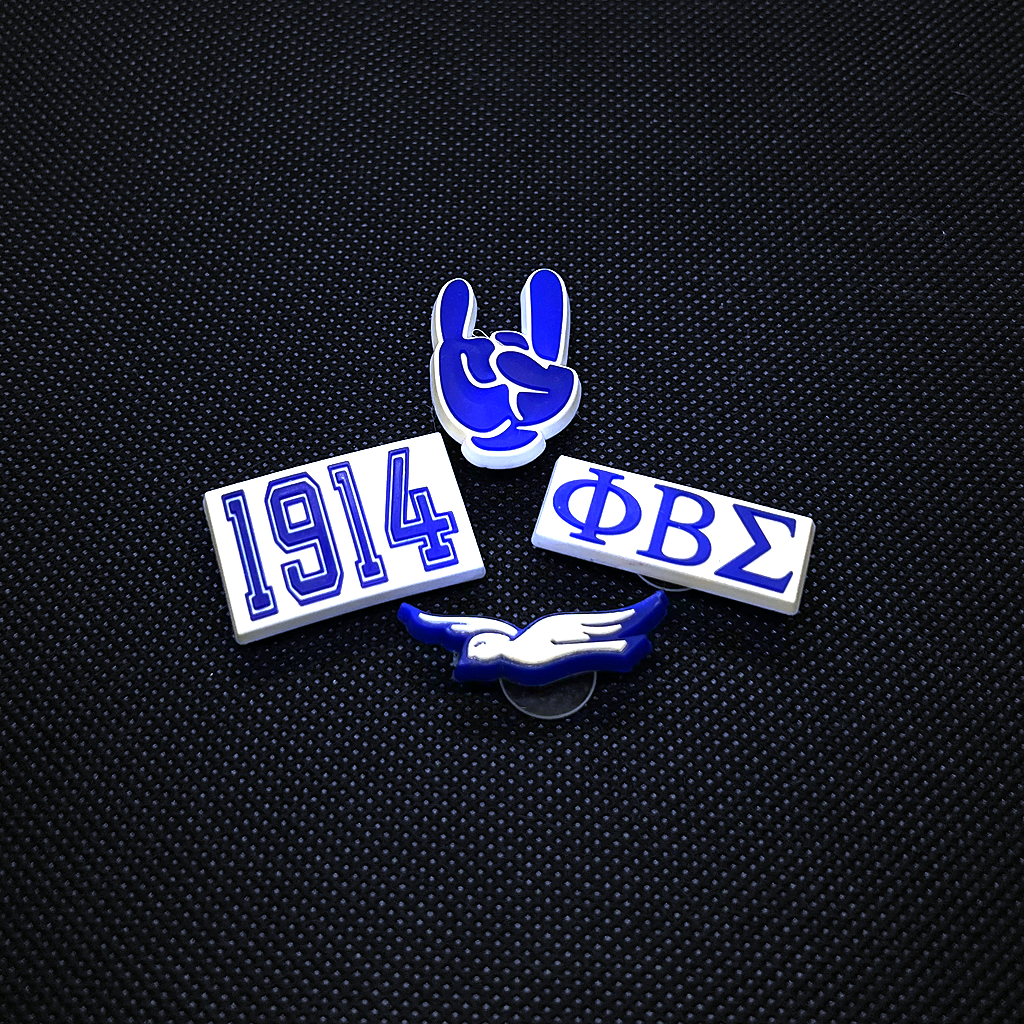 Phi Beta Sigma Croc Charms